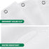 Biscaynebay Hotel Quality Fabric Shower Curtain Liners 72" X 72", White Water Resistant Bathroom Curtains Rust Resistant Grommets Weighted Bottom ...