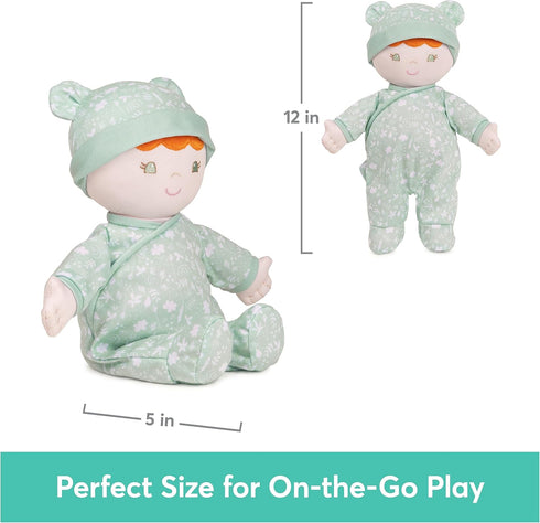 GUND Baby Sustainable Baby Doll, Plush Doll Made from Recycled Materials, for Babies and Newborns, Green, 12”...