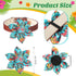 36 Pieces Dog Collar Flower Pet Flower Collar Girl Dog Accessories Adjustable Dog Collar Flower Fall Dogs Collar Attachment for Small Medium Large...