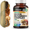 BIO KRAUTER Dozen Mushroom Complex Capsules 2100 mg Blend - 100 Vegan Caps - 12 Extracts in One Mushroom Supplement for Immune Support - Lions Man...