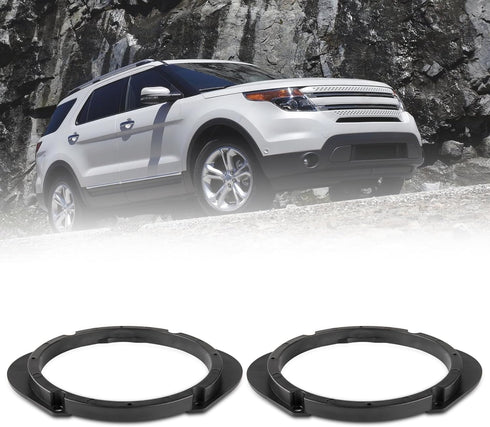 5"x7" / 6”x8” to 6.5” Door Speaker Spacer Bracket Adapter for Select 1992-2014 Ford/Lincoln/Mercury, 6.5 inch Speaker Ring Adapter Solid Plastic, ...