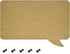 Navaris Cork Board Bulletin Board - Rectangular Speech Bubble Design 11 x 17 in, includes 5 Pins - Message Noticeboard Memo Shape Display Pinboard...