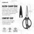 Farberware 4 in 1 Multipurpose Stainless Steel Kitchen Scissors with Blade Cover, Black...