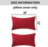 Home Brilliant Lumbar Pillow Covers 12x20 for Linen Rectangular Throw Pillow Covers Dark Red Cushion Covers for Kids Room Nursery, 12 x 20(30x50cm...