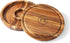 Outset 3-in-1 Acacia Wood Salt Rimmer, Cutting Board and Storage Container, 6.38" x 6.38" x 1.06" inches...