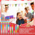 Crtiin 50 Pieces Plastic Beadable Pen Bulk Bead Ballpoint Pen Shaft Black Ink Beaded Pens with 50 Refills for DIY Making Gift Kids Students Office...