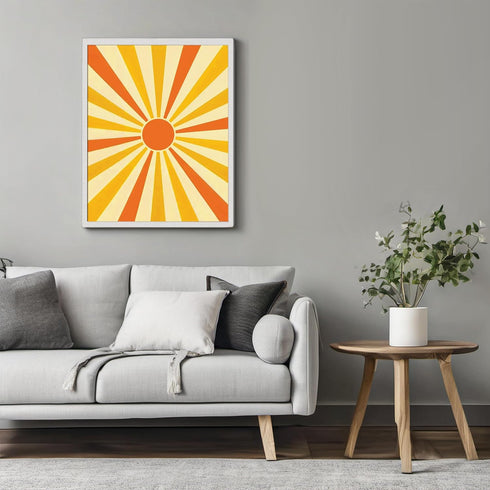 Posterizer 1 pcs-Boho Minimalist Cute Sunshine-Abstract & Modern Art-Astronomy & Celestial Art-Gift for Men Women Entrepreneur Teens - Kitchens, D...