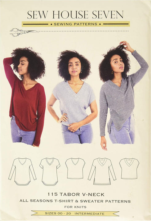 Sew House Seven Tabor V Neck Pattern...