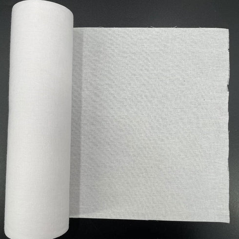 PLANTIONAL Woven Cotton Iron-On Fusible Interfacing: 10.6 inch X 10 Yards White Heavy Weight 100% Cotton Single-Sided Interfacing for t-Shirt Quil...