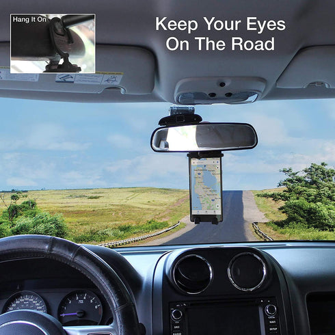 Bondi Plus Flex Phone Holder and Stand - Adjustable Flexible Silicone Case Hanging Mount for Car Bike and Desk up to 6.75" Large Cell Phones - iPh...
