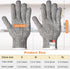 6 Pairs Cut Resistant Gloves Level 5 Protection Cutting Gloves Anti Cut Gloves for Kitchen Fish Slicing and More (X-Large)...