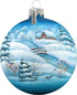 G. Debrekht Winter Village Glass Ball Ornament, 3.5"...