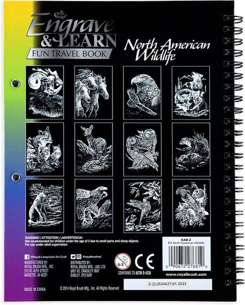 Royal Brush EAB-2 North American Wildlife Engraving Art Book - North American Wildlife...