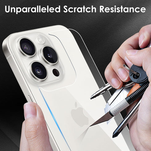 3 in 1 Screen Protector for iPhone 15 Pro Max, Front and Back Tempered Glass Screen Protector, Camera Lens Protector Ultra Thin Bubble Free(6.7 in...