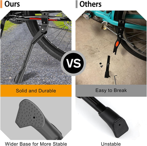 Cyfie Bike Kickstand, Universal Rear Side Bicycle Kickstand for 24 26 27 29 inch, Adjustable Kick Stands for Adult Bike 24" to 29" Mountain Bike 7...
