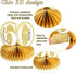 8 Piece 60th Birthday Decoration for Men Women 60th Birthday Centerpieces Honeycomb Table Centerpieces Cheers to 60 Years Table Toppers for Sixty ...