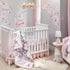 Lambs & Ivy Signature Botanical Baby Watercolor Floral Cotton Crib Sheet- White...