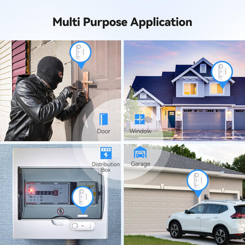 TECKNET Door Alarms for Kids Safety, Window Alarm Pool Alarms Door Alarm for Home Security, 2-in-1 Alarm & Chime, 3-Level Volume Control, Wireless...