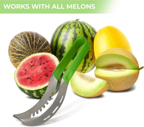 Watermelon Slicer – Premium Watermelon Cutter Kitchen Tools – Ultra-Sharp Stainless Steel Blade – Ergonomic and User-Friendly Handle – Safe, Durab...