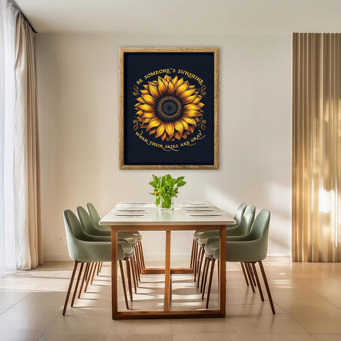 Posterizer 1 pcs-Be Someone's Sunshine-Sunflower Poster-Motivational & Inspirational Art-Floral Botanical Art-Gifts for Women-Living Room Bedroom ...