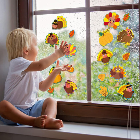 Thanksgiving Cutouts Fall Turkey Maple Leaves Pumpkin Classroom Bulletin Board Decorations Give Thanks Theme Party Supplies for Autumn Theme Party...