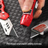 HAUTMEC 20-Pack Utility Knife Blades with a Safety Dispenser, Standard Replacement Blades for Heavy Duty Utility Knives and Box Cutters, Sharper S...