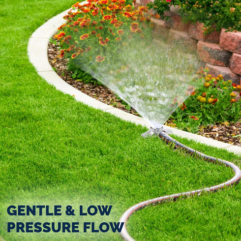 Morvat Metal Water Sprinkler for Flowers Plants Garden Lawn & Yard, Gentle Flow Watering Spray System & 360 Degree Irrigation for Small to Medium ...