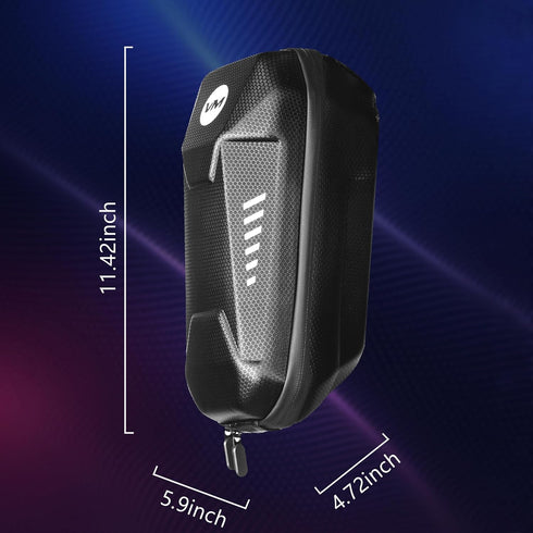 Voro Motors Scooter Bag Handlebar Waterproof 11" x 5.25" x 4.75",Large Capacity For Different Accessories, Handlebar Front Bag No Cover Light Refl...
