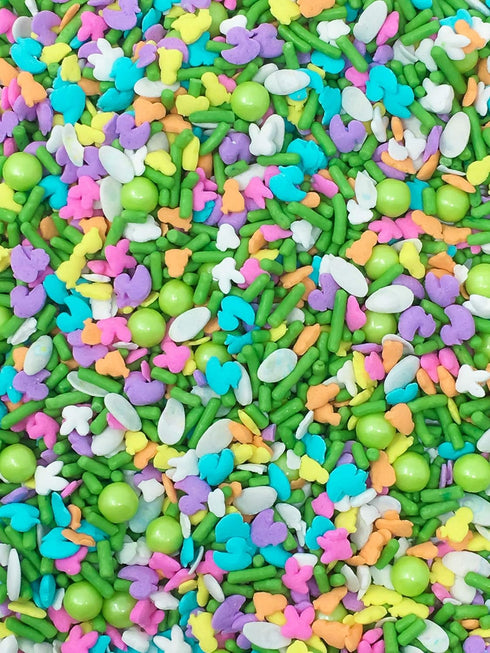 Easter Spring Ducks Flowers Bunny Head Edible Confetti Sprinkles Cake Cookie Cupcake IceCream Donut Quins 4oz...