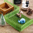 4 Pcs 35 Inch Miniature Fairy Garden Ornament Wood Fence, Decorative Picket Mini Fence for Dollhouse Fairy Garden DIY Diorama Project...