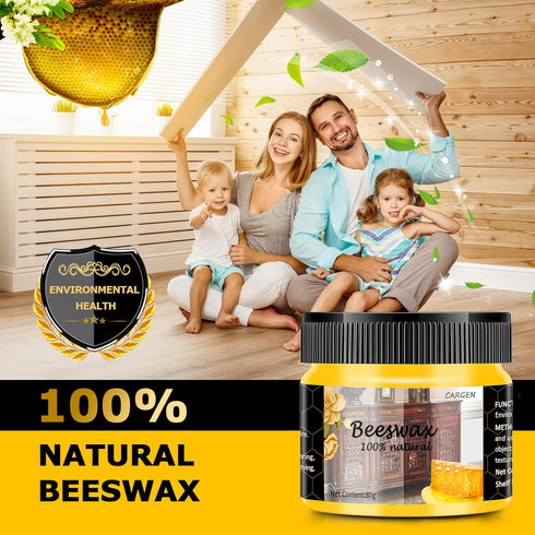 CARGEN Beeswax Furniture Polish, Wood Seasoning Beeswax for Furniture Wood Wax for Dining Table Floor Doors Chairs Cabinets to Protect and Care 2p...