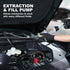 FOUR UNCLES 200cc Fluid Extractor, Extraction & Fill Pump, Oil Change Syringe with Hose and 23" Extension Tube, Automotive Oil Syringe, Fluid Oil ...