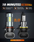 SEALIGHT 9006 Fog Lights LED Bulb, 9006 Hb4 LED Fog Light Bulbs 1:1 Size 9006 Bulb Plug And Play, 6000k Xenon White Light Pattern, Pack of 2...