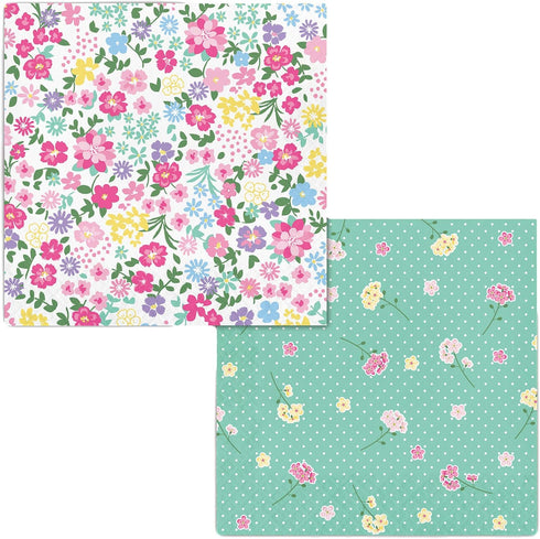 Floral Themed Tea Party Supply Pack Bundle Includes Paper Plates & Napkins for 8 Guests...