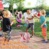 Outdoor Toys for Kids Ages 4-8, Flying Disc Launcher Toy for Kids with 8 Flying Discs 2 Net Pockets Kids Outside Toys for 4 5 6 7 8 Years Old Kids...