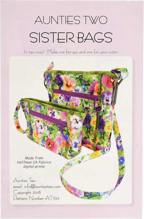 AUNTIES TWO"Sister Bags AT625" Sewing Pattern...