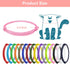16pcs Puppy ID Collars Whelping Collars Adjustable Puppy ID Bands Identification Puppy Collar for Dog Kitten Newborn Pet, Multi Coloured...