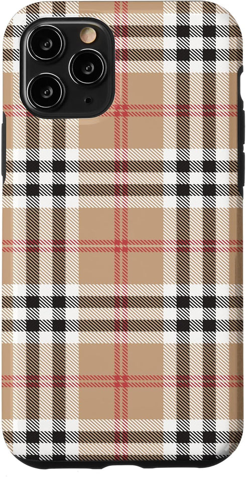 iPhone 11 Pro Checkered Plaid Flannel Gingham Pattern Case...