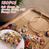 BigOtters 150PCS Enamel Charms for Jewelry Making, Enamel Charm Pendants Assorted Gold Plated Enamel Charm Set for DIY Crafts Bracelet Necklace...