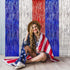 LOLStar 4th of July Decorations, 3Pack Red White Blue Labor Day Party Decorations Tinsel Foil Fringe Curtains, Photo Booth Prop Streamer Backdrop ...