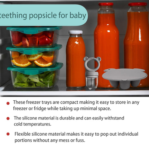 Frozen Breastmilk Teether Tray Breastmilk Teether for Soothing Baby's Gums...