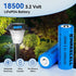 LiFePO4 18500 3.2v 1000mAh 3.2wh Solar Battery, 18500 3.2 Volt Rechargeable Li-ion Battery for Outdoor Solar Lights, Garden Solar Lights, Flashlig...