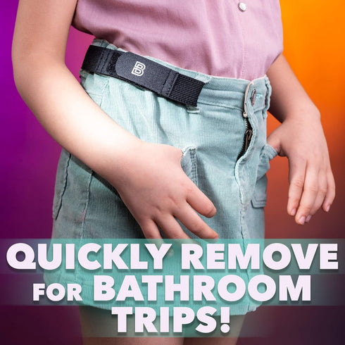 BeltBro For Kids No Buckle Elastic Belt — 3 Pack (S, M, L) — Fits 1 Inch Belt Loops, Comfortable and Easy To Use...