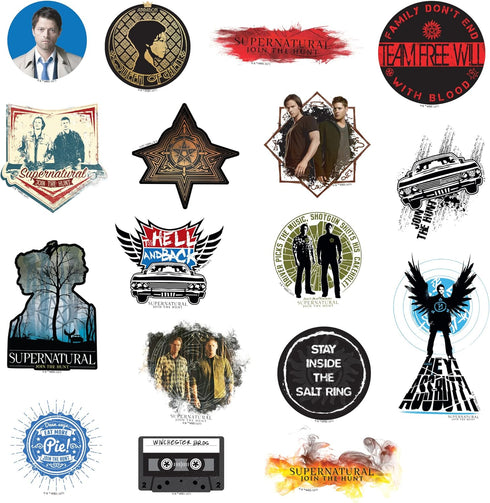 Supernatural Stickers Die Cut Vinyl Sticker Variety Pack - Laptop, Water Bottle, Scrapbooking, Tablet, Skateboard, Indoor/Outdoor - Set of 50...