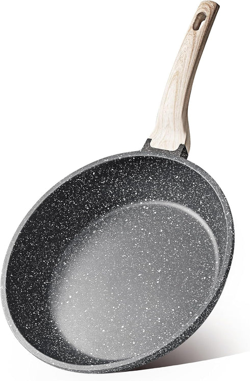 CAROTE Nonstick Frying Pan Skillet,Non Stick Granite Fry Pan Egg Pan Omelet Pans, Stone Cookware Chef's Pan, PFOA Free,Induction Compatible(Classi...