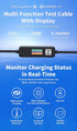 Power-Z AK001 Multi-Function 240W USB PD Charging Test Cable with Color Display Compatible with USB-C Devices (1.5M/5FT)...