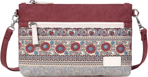 ArcEnCiel Small Crossbody Bag Canvas Cell Phone Purse Wallet with Shoulder Strap Handbag for Women Girls...