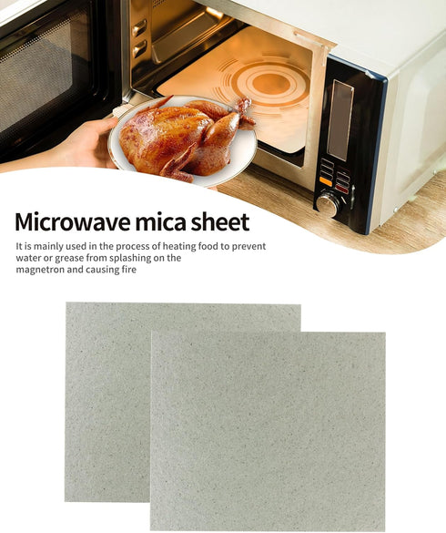 2 PCS Waveguide Cover, Universal Mica Sheet for All Microwave Oven, Cut to Size, 150X120mm...
