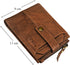 Benchmark Design Brown Genuine Leather Wallet For Men With Detachable Card Holder Mens Wallet, RFID Wallet For Men And Women, Billetera De Hombre...