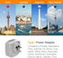 TESSAN New Zealand Australia Plug Adapter, Type I Travel Adaptor with 2 USB Ports 2 American Outlets, US to Australian AU Fiji Argentina China Cha...